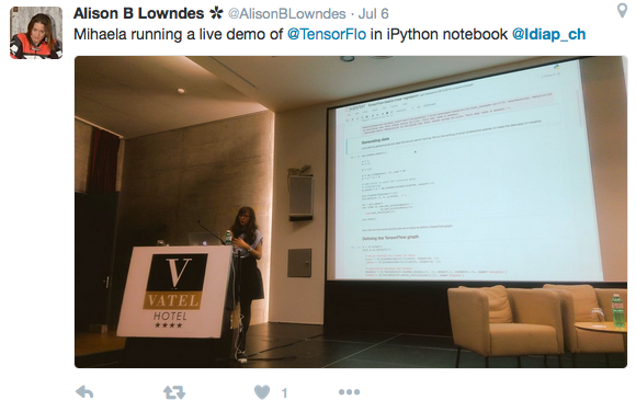 workshop on TensorFlow, by Mihaela Rosca, Google